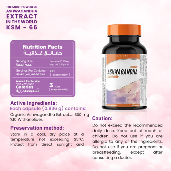 Ogranic Ashwaganda KSM-66 600mg